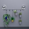 2-piece cat head wall-mounted S-hook set, space-saving wall-mounted pan holder, adjustable hook with 20 S-hooks